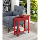 Convenience Concepts American Heritage Flip Top End Table with Shelf