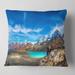 Designart 'Enchanting Swiss Alps Mountains' Landscape Printed Throw Pillow