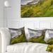 Designart 'Storr Mountains Panorama' Landscape Photography Throw Pillow