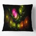 Designart 'Multi Color 3D Surreal Circles' Abstract Throw Pillow