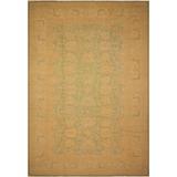 Kafkaz Sun-Faded Marlo Lt. Green/Lt. Tan Hand-Knotted Rug (12'2 x 18'0) - 12 ft. 2 in. x 18 ft. 0 in.