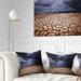 Designart 'Dramatic Cloudy Sky over Drought Land' Landscape Printed Throw Pillow