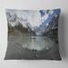 Designart 'New Zealand Mountains Panorama' Landscape Printed Throw Pillow