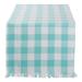 Design Imports Fringed Check Table Runner