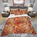 Designart 'Disco Style Pattern with Dots & Circles' Modern & Contemporary Bedding Set - Duvet Cover & Shams