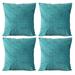 Stitch Embossed Pattern Decorative Super Soft Velvet Pillow Case