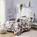 Renee Black/ White Floral Print Comforter Set by Intelligent Design