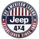 American Art Decor Licensed Jeep 4 X 4 Hanging Metal Sign Wall Decor