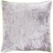 Artistic Weavers Selena Yellow & Grey Crushed Velvet Feather Down Throw Pillow (22" x 22")