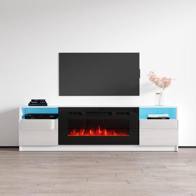 Strick & Bolton Amsden Electric Fireplace TV Stand