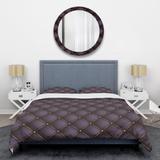 Designart 'Quilted pattern' Mid-Century Duvet Cover Set