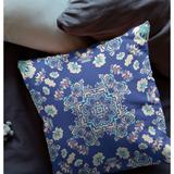 Amrita Sen Rose Wreath Indoor Outdoor Pillow Zip