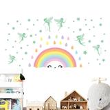 Walplus Colorful Rainbow Magic Fairy Glow in the Dark Wall Sticker DIY