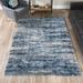 Addison Borealis Blue/Gray/Ivory Shag Area Rug (7'10 x 10'7) - 7'10"X10'7"