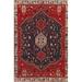 Vegetable Dye Tribal Geometric Shiraz Persian Wool Area Rug Handmade - 3'3" x 4'10"