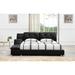 Greatime Modern Faux Leather Upholstered Storage Platform Bed