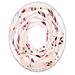 Designart 'Bright Eucalyptus Floral Pattern II' Printed Cottage Round or Oval Wall Mirror - Whirl