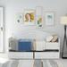 Nestfair Twin Size Wooden Daybed with 2 Drawers