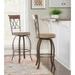 Linon Eden 30-inch Metal Swivel Barstool - N/A