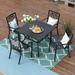 E-Coating Dining Set Metal Outdoor Patio Dining Set (Set of 5)