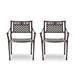 Ridgecrest Traditional Outdoor Aluminum Dining Chair (Set of 2) by Christopher Knight Home - 24.25" W x 21.75" D x 31.50" H