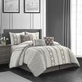 Grand Avenue Trina Embroidered 7-Piece Comforter Set