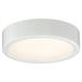 George Kovacs White And Clear Glass Shade Flush Mount
