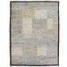 Checkered Modern Plush Shaggy Moroccan Area Rug Handmade Carpet - 5'11" x 7'9"