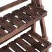 3-Tier Folding Garden Wooden Flower Plant Pot Display Rack