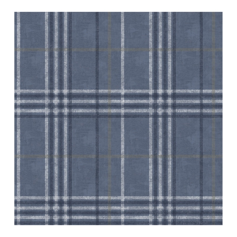 Chesapeake Rockefeller Navy Plaid Wallpaper - 20.5 x 396 x 0.025