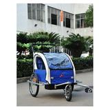 Aosom Elite II 3 in 1 Double Child Baby Bike Trailer and Stroller