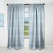 Designart '3D White And Light Blue Pattern II' Mid-Century Modern Blackout Curtain Single Panel