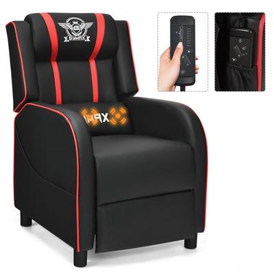 Massage Gaming Recliner Chair Racing Style Single Lounge Sofa