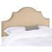 Safavieh Hallmar Hemp Linen Upholstered Arched Headboard - Silver Nailhead (Full)