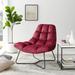 Corvus Ferrell Velvet Accent Lounge Chair