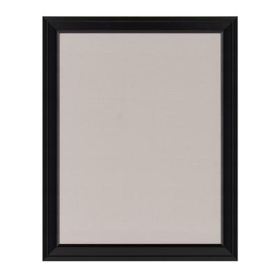 DesignOvation Bosc Framed Gray Linen Fabric Pinboard