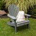 Eco-friendly Synthetic Wood Folding and Reclining Adirondack Chair