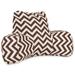 Majestic Home Goods Chevron Reading Bed Pillow 33 X 6 X 18