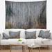 Designart 'Maroon Bells Mountain View' Modern Forest Wall Tapestry