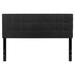 Princeton Queen Size Black Fabric Upholstered Headboard