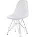 Mid-century Modern Plastic Shell Dining Chair with Metal Legs