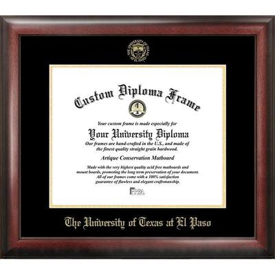 University of Texas, El Paso 11w x 8.5h Gold Embossed Diploma Frame