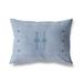 Cactus Silk Light Blue Lumbar Pillow By Kavka Designs