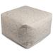 Majestic Home Goods Indoor Charlie Cotton Ottoman Pouf 27 in L x 27 in W x 17 in H