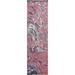 Artistic Modern Abstract Oriental Wool/ Silk Runner Rug Hand-knotted - 3'0" x 12'3"