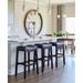 Julian 31" Espresso Bar Stool with Gray Faux Leather Seat