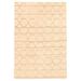 ECARPETGALLERY Hand Loomed Gabbeh Luribaft Ivory Wool Rug - 5'1 x 7'6