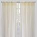 Rodeo Home Rod Pocket Zone Solid Net/Sheer Curtain Panels (Set of 2) - 54" x 96" - 54" x 96"