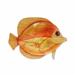 Handmade Orange Discus Fish Wall Decor (Philippines) - 1 x 8 x 7