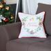 Decorative Merry Christmas Single Throw Pillow Cover Square